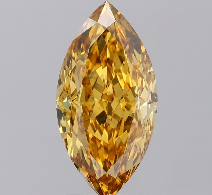 3.01 Carat Marquise Cut Fancy Yellow
