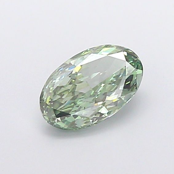 1.00 Carat Oval Cut Fancy Green