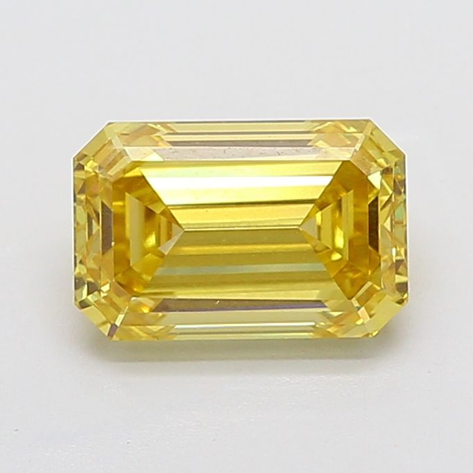 4.02 Carat Emerald Cut Fancy Yellow