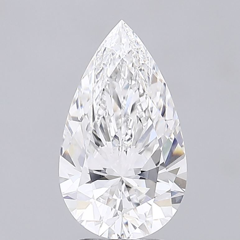 3.03 Carat E-VVS2 Pear Lab Diamond