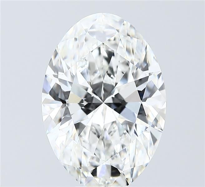 6.08 Carat F-VVS2 Oval Lab Diamond