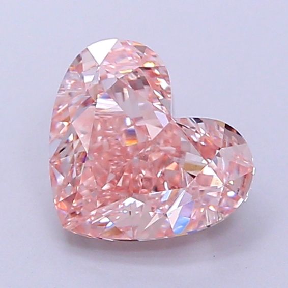 1.67 Carat Heart Cut Fancy Pink