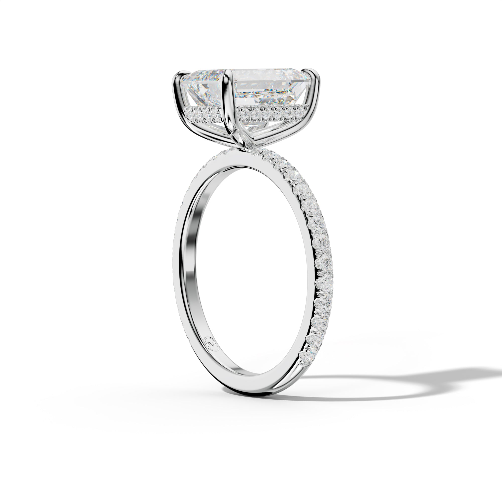 Noor Emerald Cut Engagement Ring