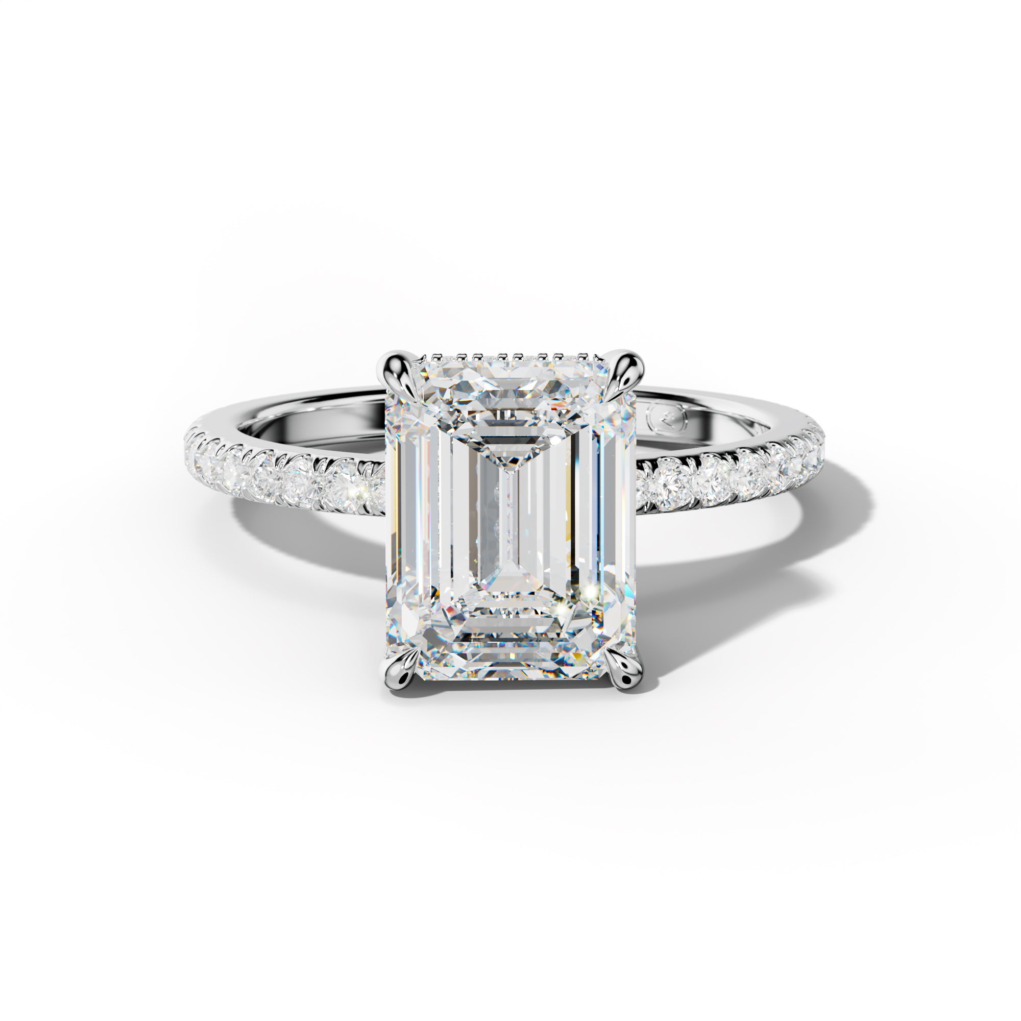Noor Emerald Cut Engagement Ring