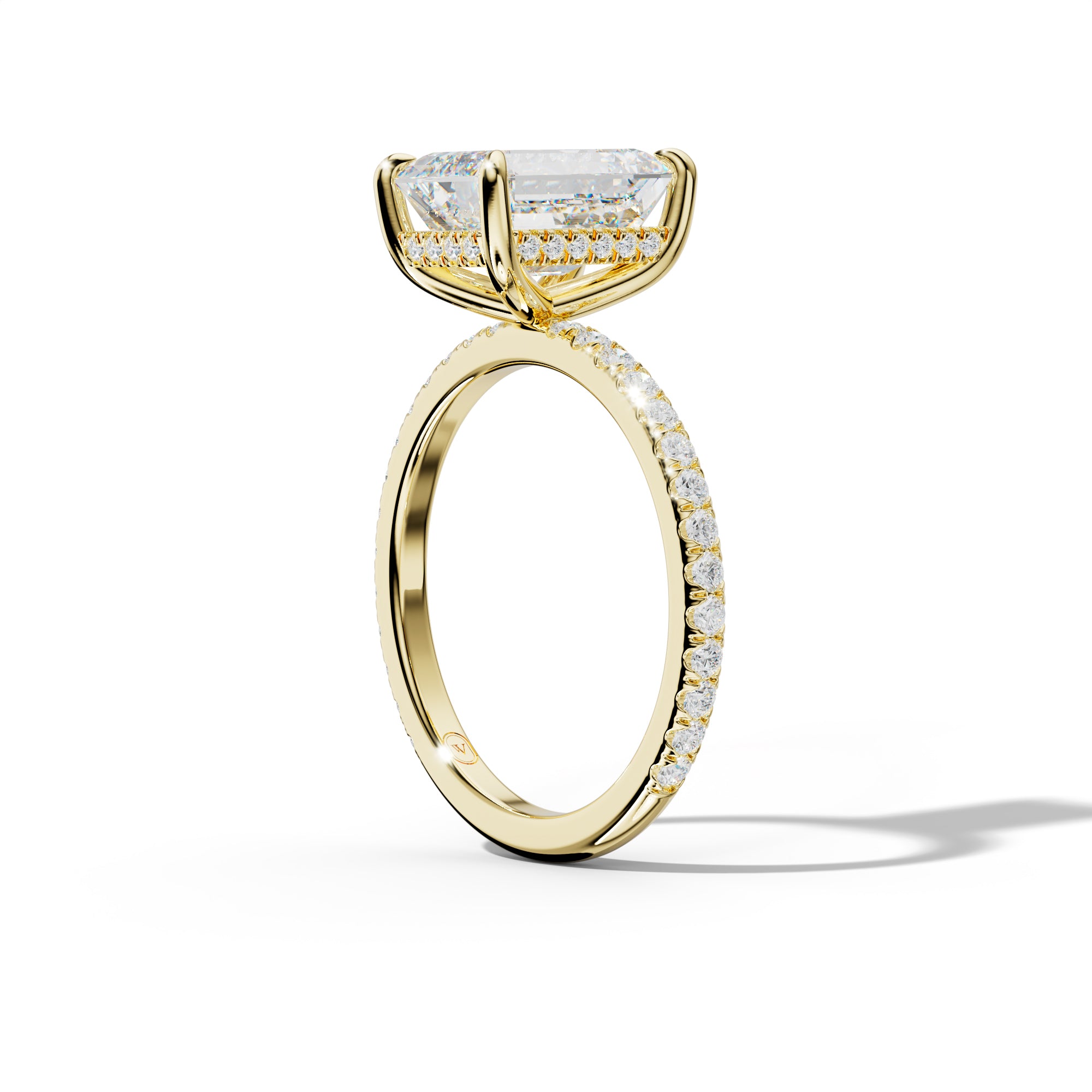 Noor Emerald Cut Engagement Ring