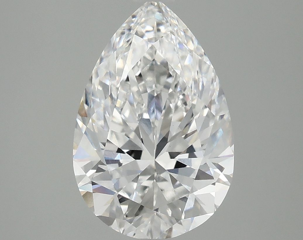 3.07 Carat D-VVS2 Pear Lab Diamond
