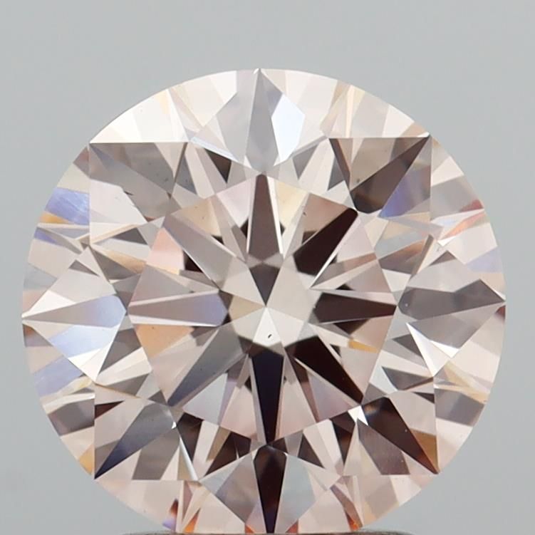 2.35 Carat Round Cut Fancy Brown