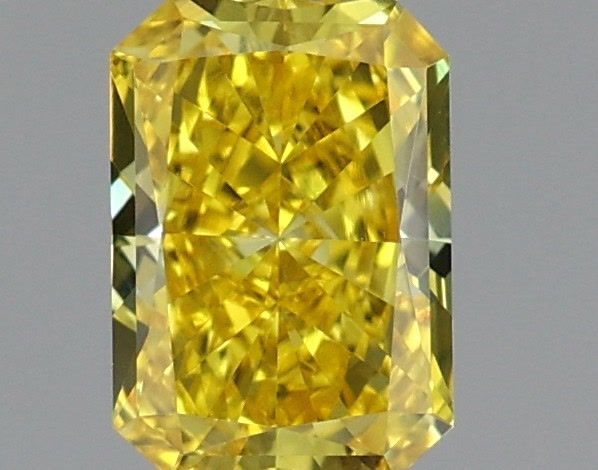 0.55 Carat Radiant Cut Fancy Yellow