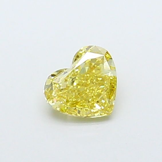 0.70 Carat Heart Cut Fancy Yellow