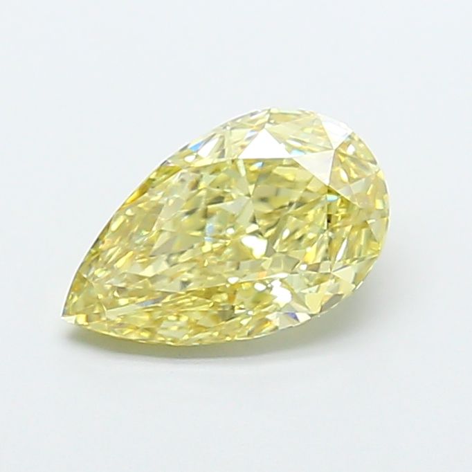 3.06 Carat Pear Cut Fancy Yellow