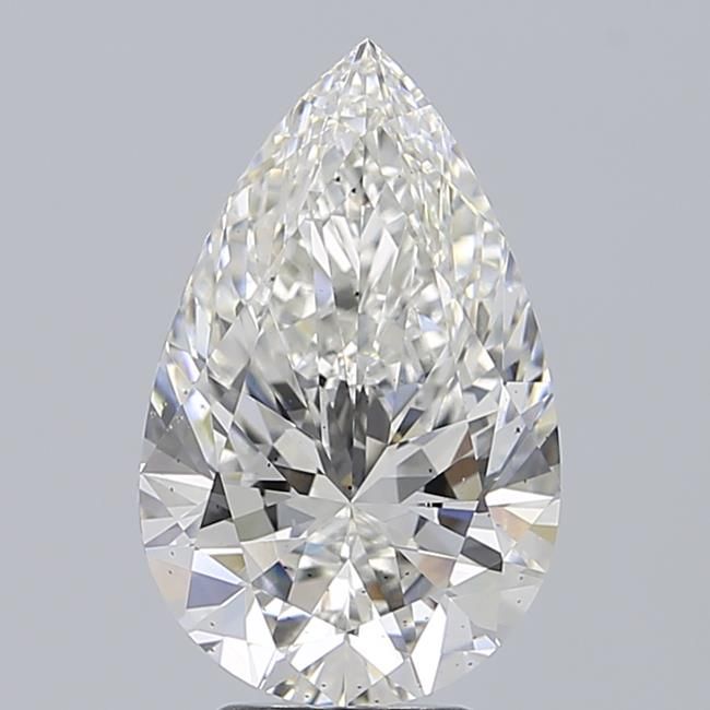 4.34 Carat F-SI1 Pear Lab Diamond