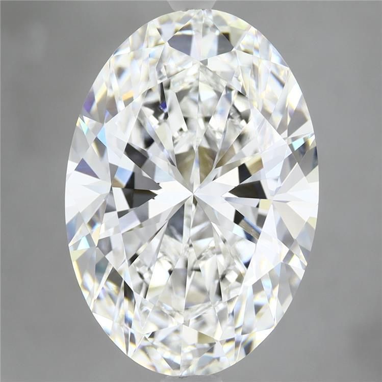 7.34 Carat E VVS2 Oval Lab Diamond