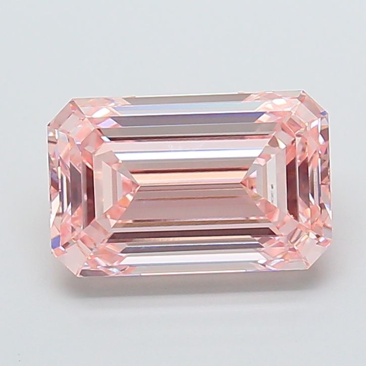 4.03 Carat Emerald Cut Fancy Pink