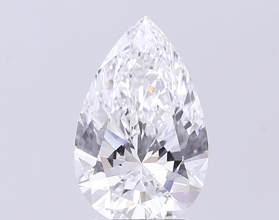 2.90 Carat D-VVS2 Pear Lab Diamond