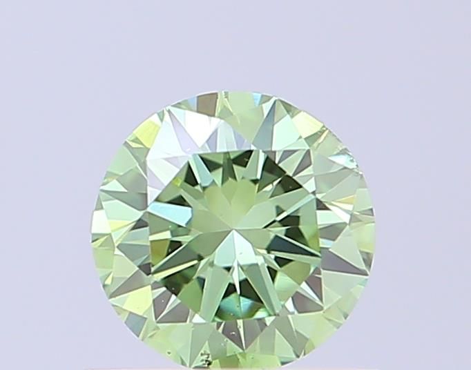 0.50 Carat Round Cut Fancy Green