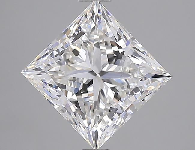 2.90 Carat F-VVS2 Princess Lab Diamond