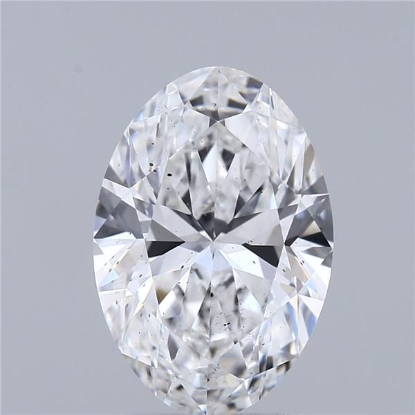 2.57 Carat D-SI1 Oval Lab Diamond