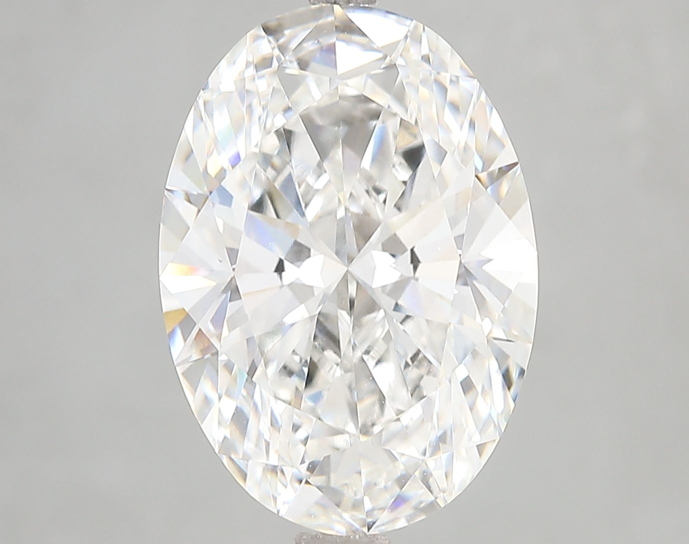 7.06 Carat F-VVS2 Oval Lab Diamond