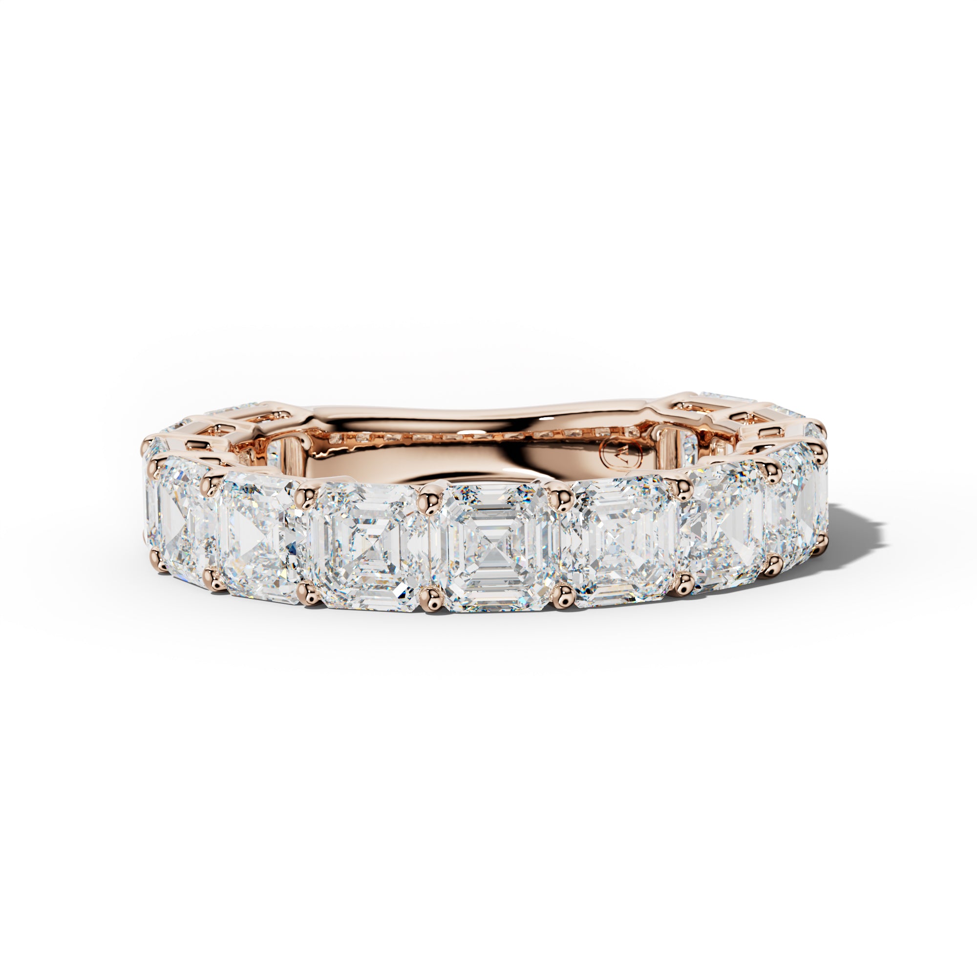 5.0 Carat Asscher Diamond 3/4 Anniversary Band