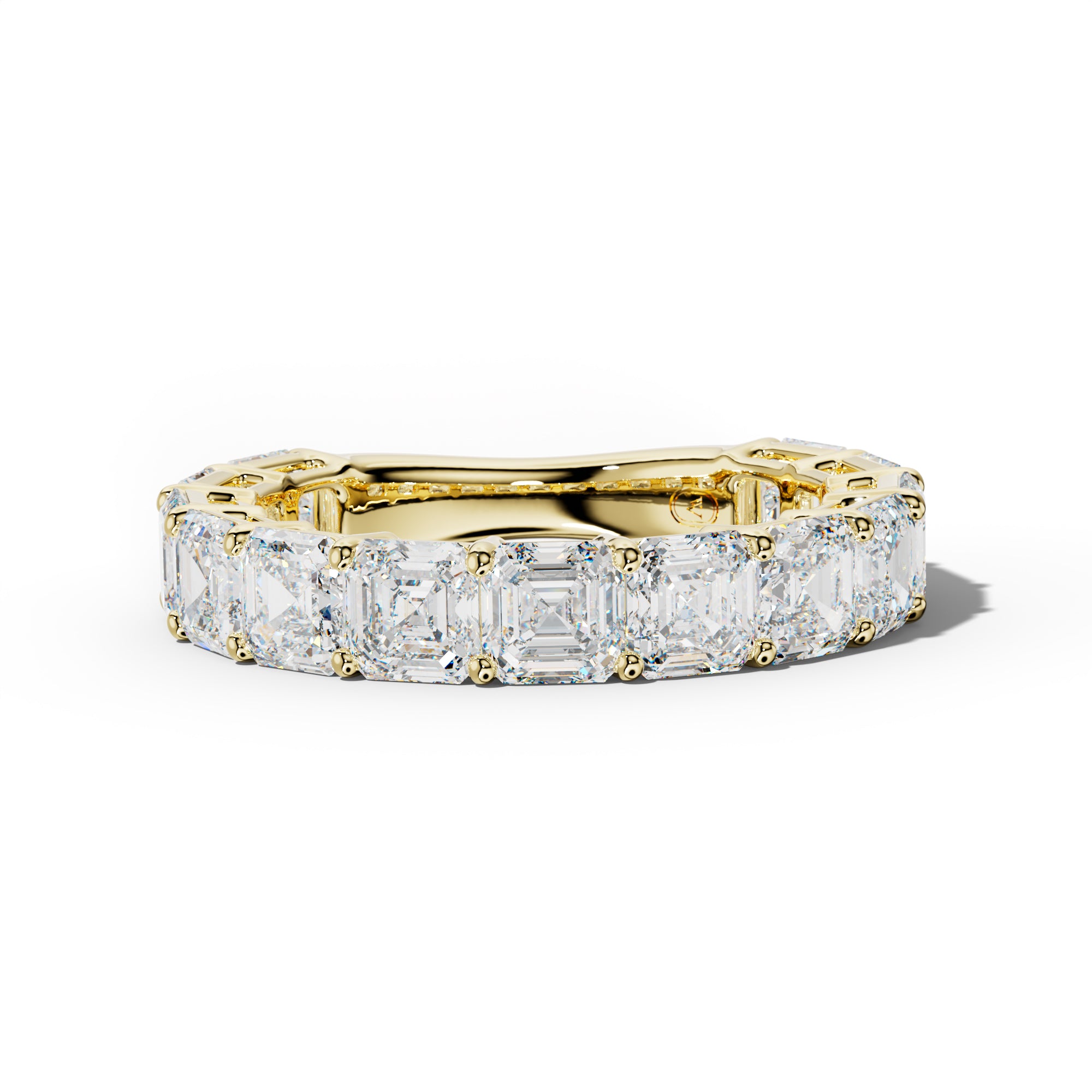 5.0 Carat Asscher Diamond 3/4 Anniversary Band