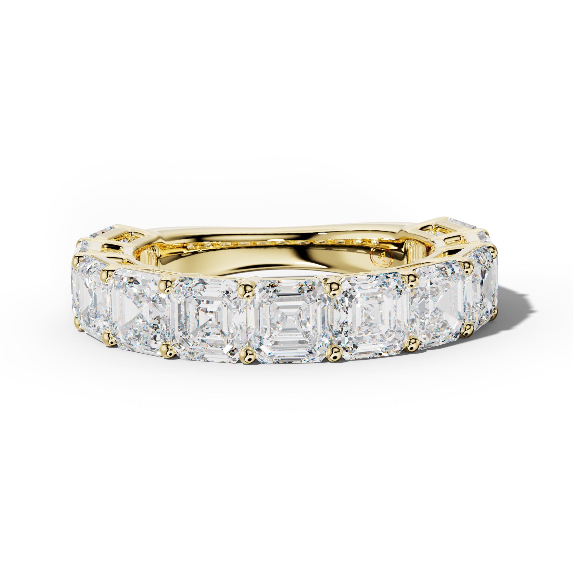 6.0 Carat Asscher Diamond 3/4 Anniversary Band