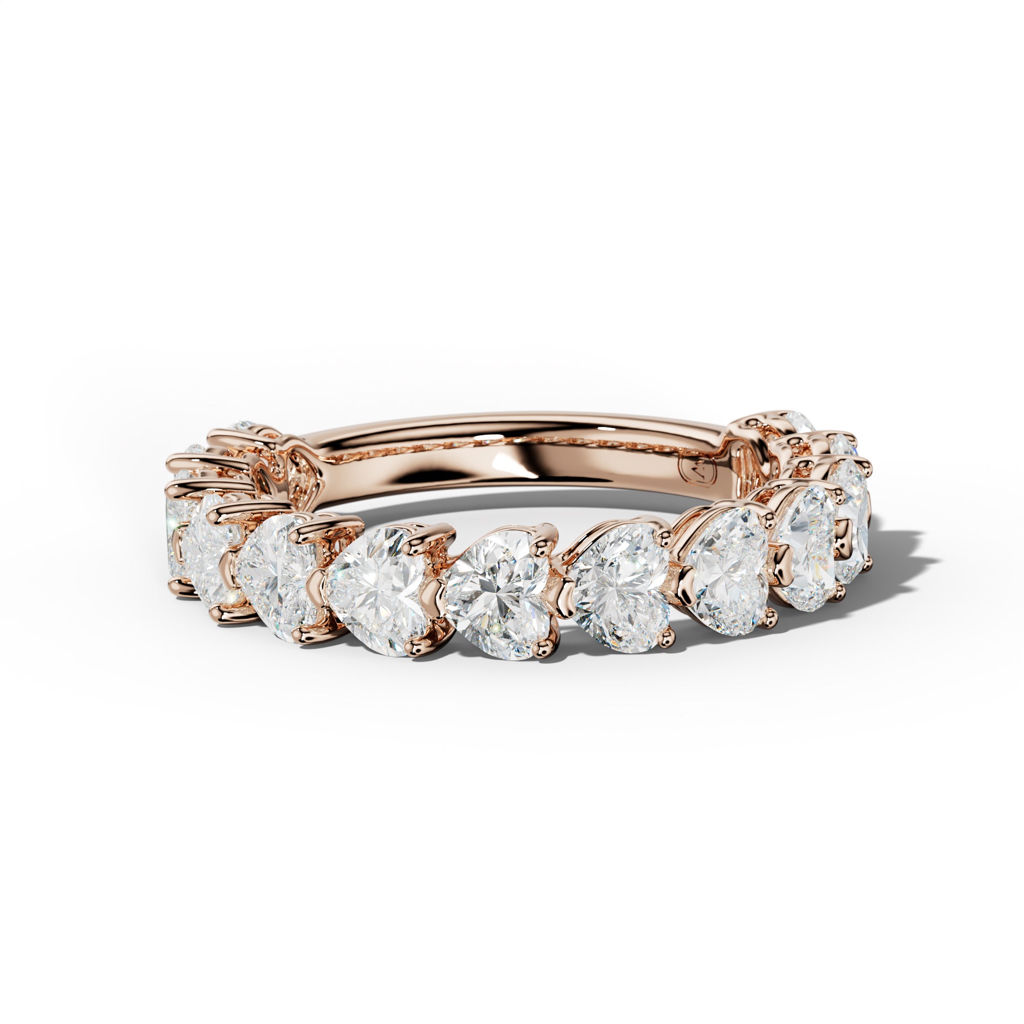 3.0 Carat East West Heart Diamond Anniversary Band