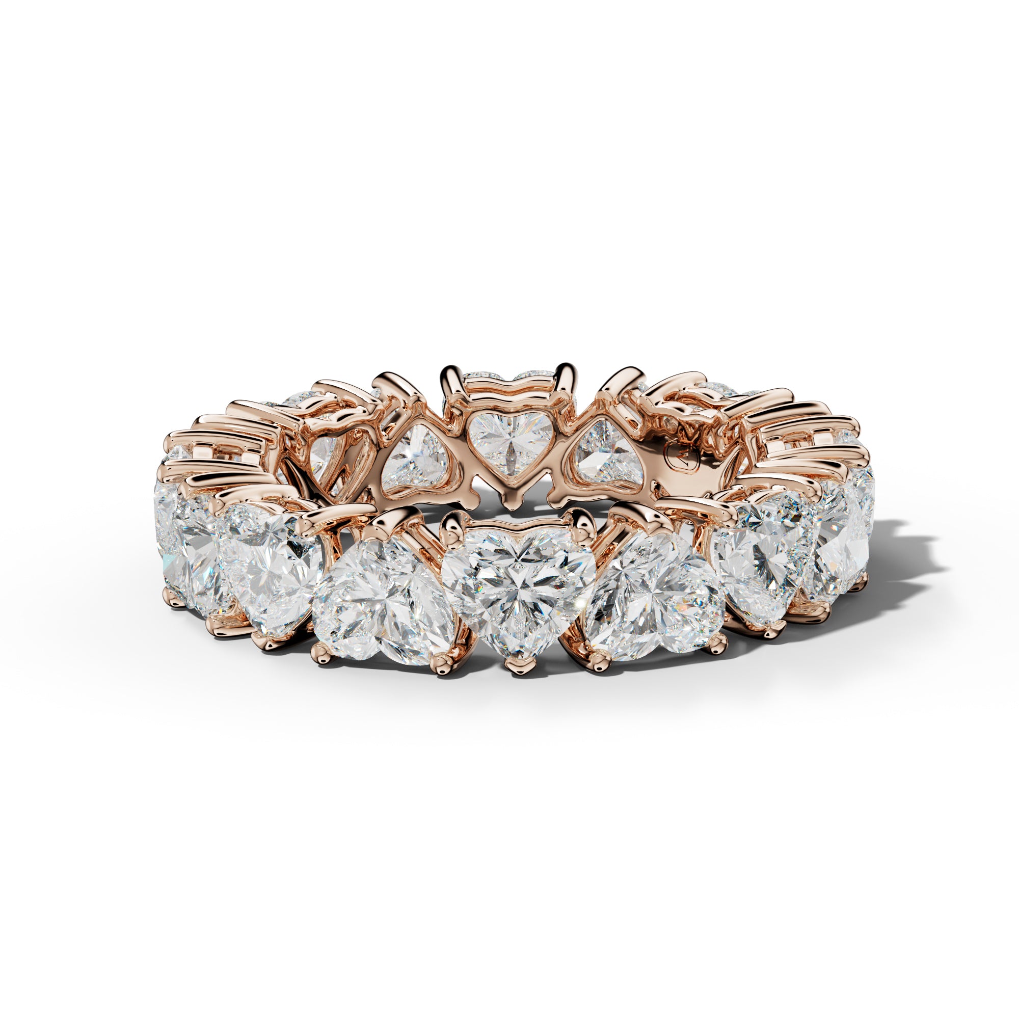 7.0 Carat Heart Shape Diamond Eternity Band
