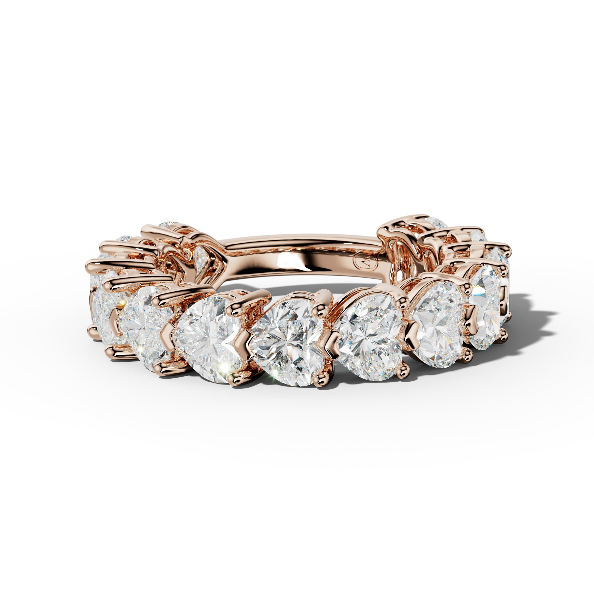 6.0 Carat East West Heart Diamond Anniversary Band