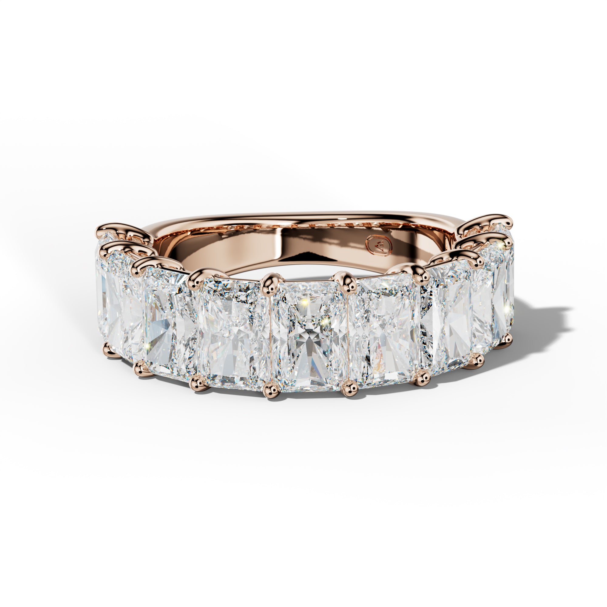 6.0 Carat Radiant Diamond Half Anniversary Band