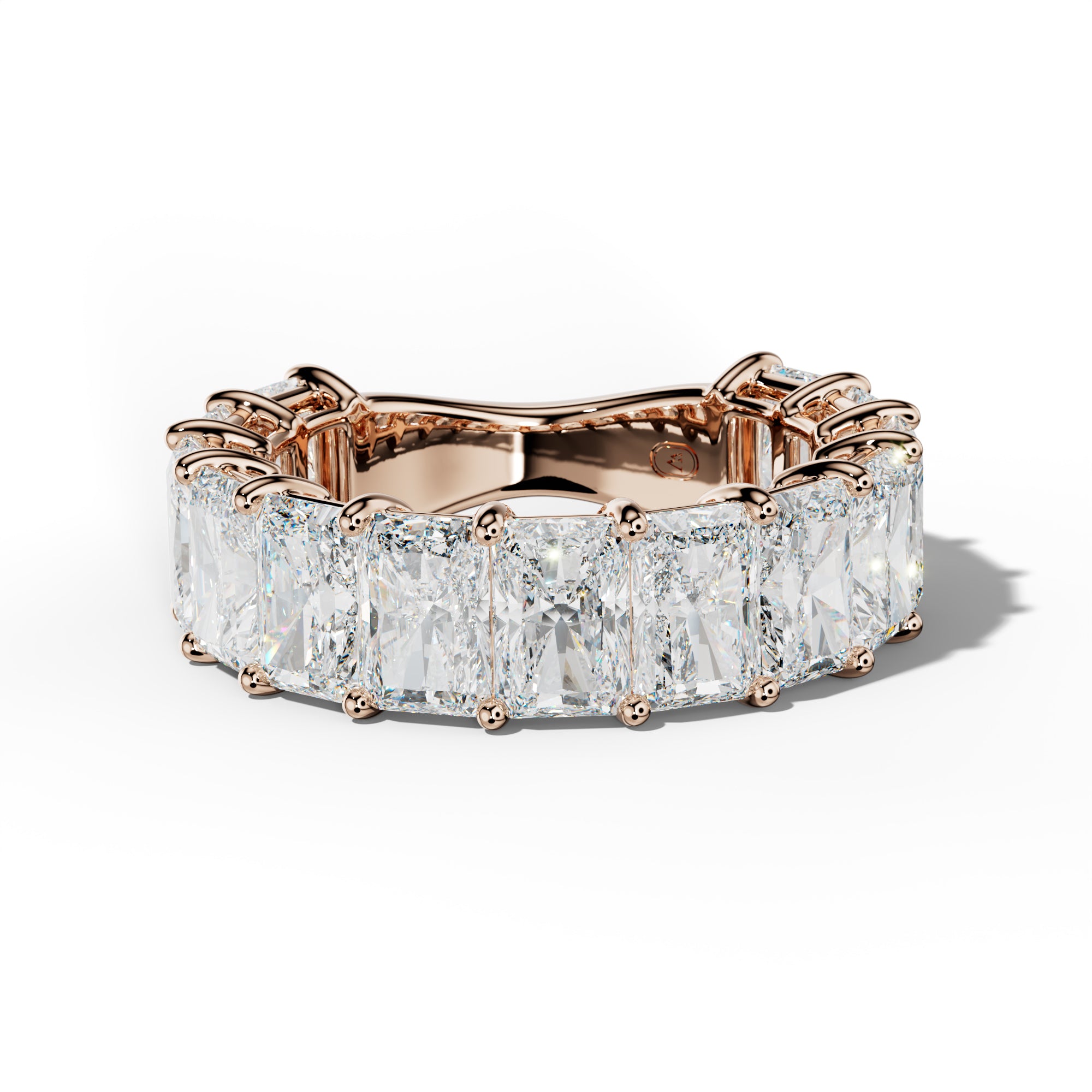 8.0 Carat Radiant Diamond 3/4 Anniversary Band