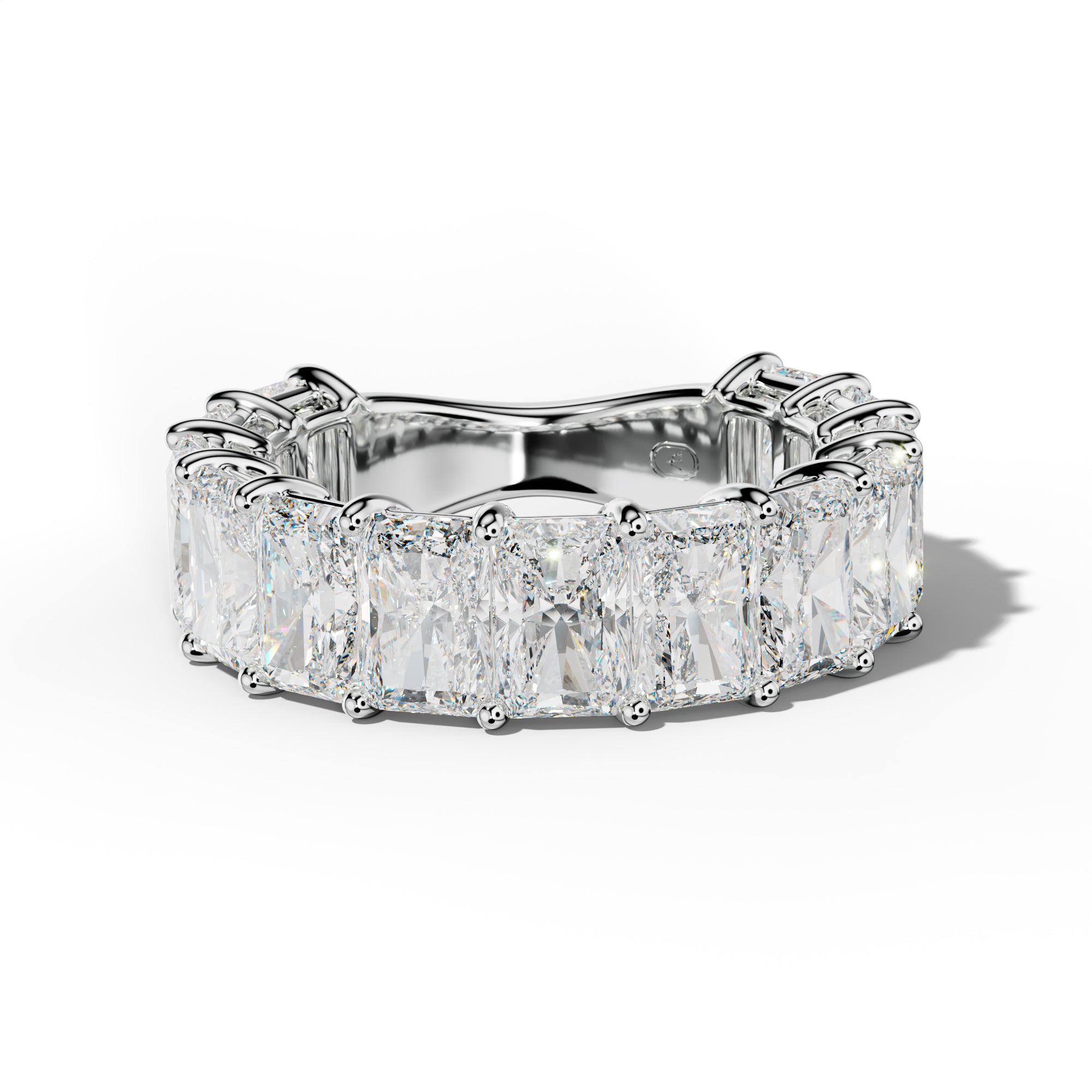 8.0 Carat Radiant Diamond 3/4 Anniversary Band