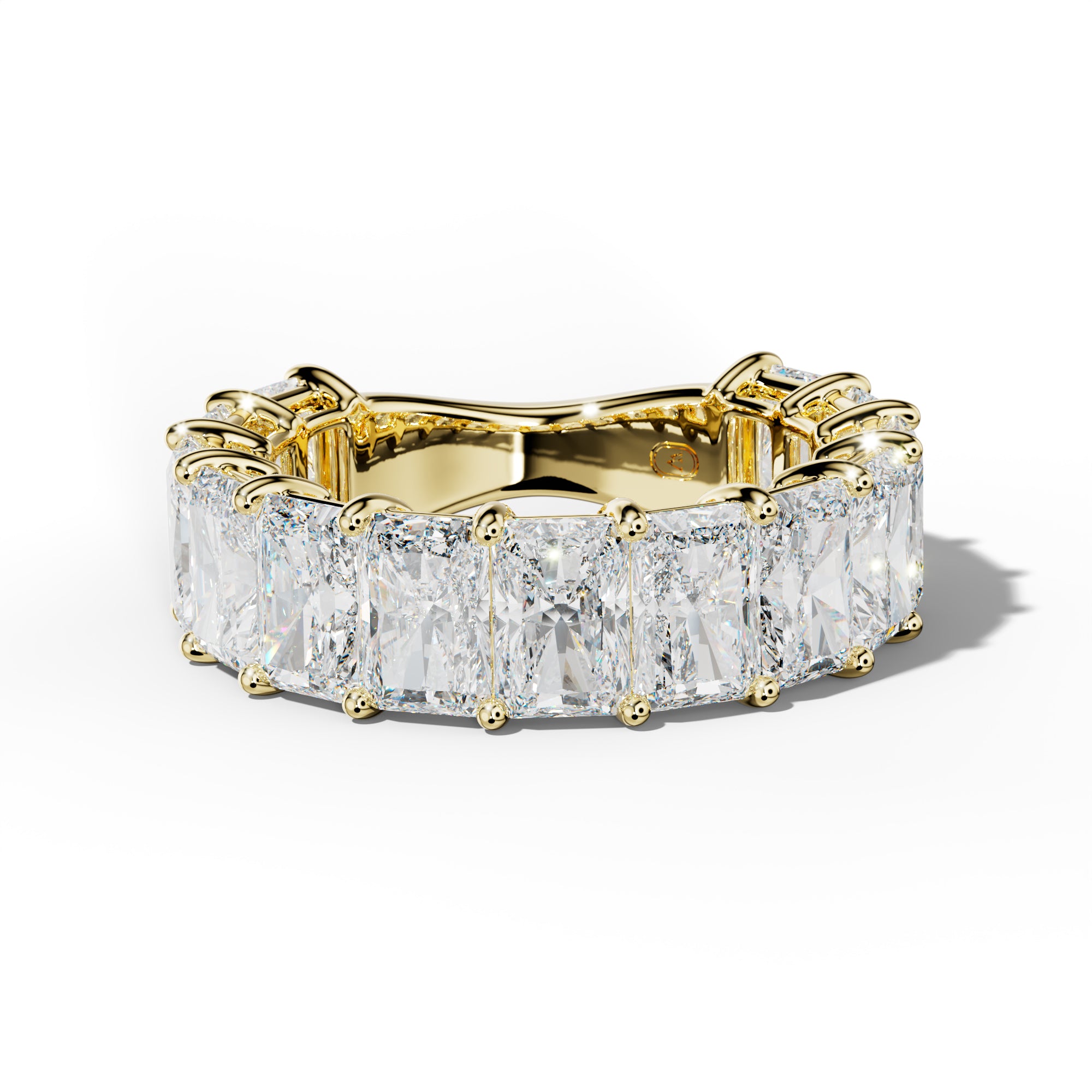 8.0 Carat Radiant Diamond 3/4 Anniversary Band