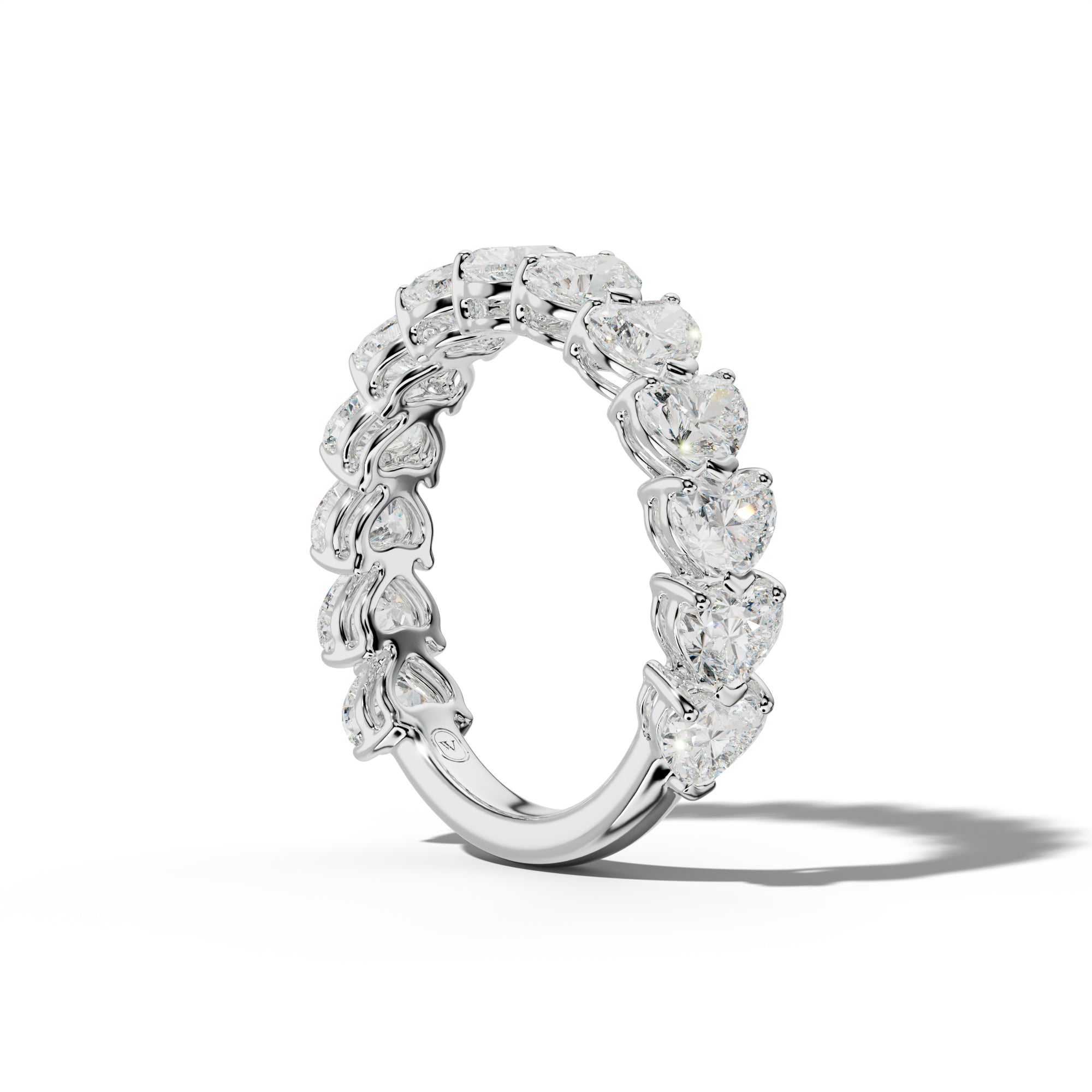 4.0 Carat East West Heart Diamond Anniversary Band
