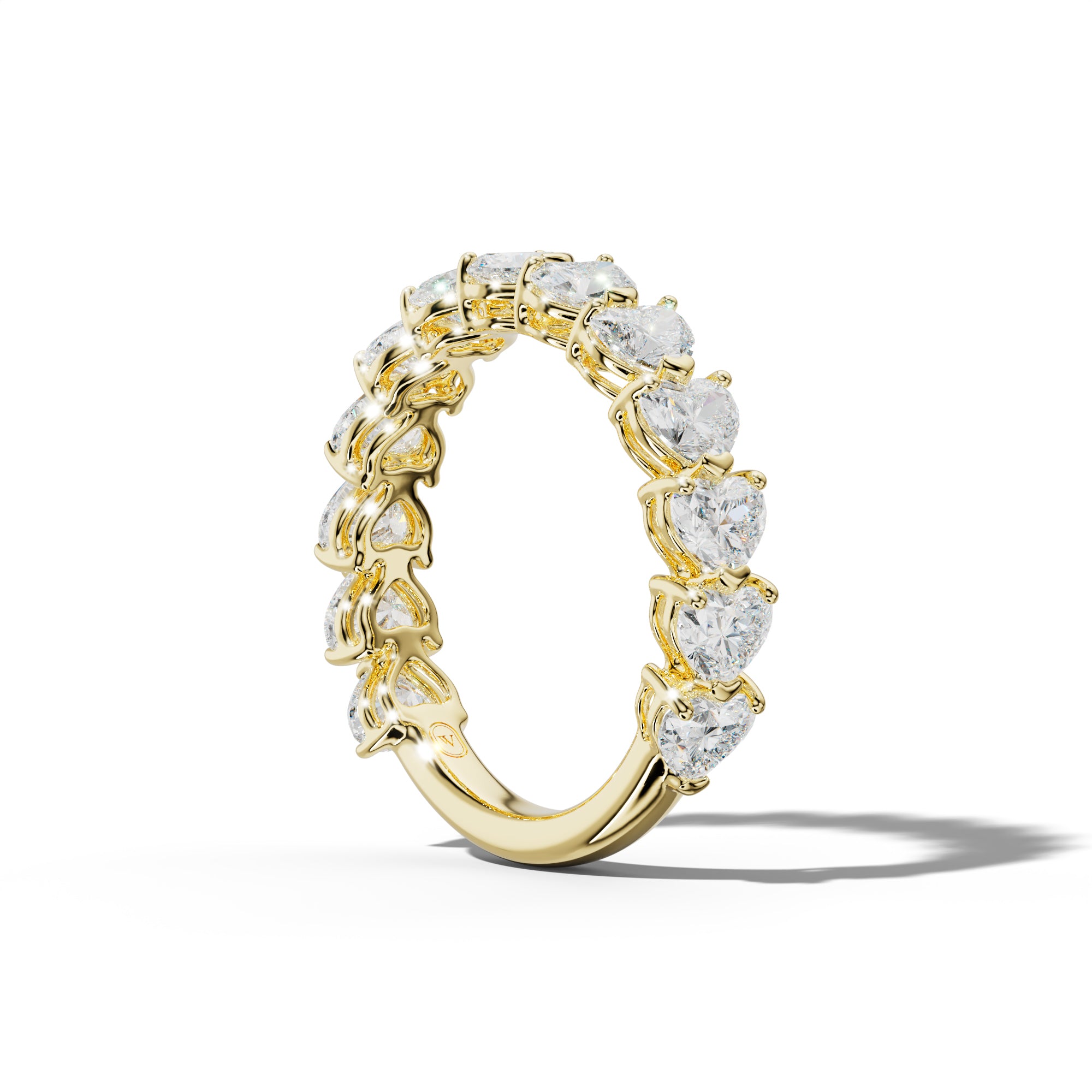 3.0 Carat East West Heart Diamond Anniversary Band