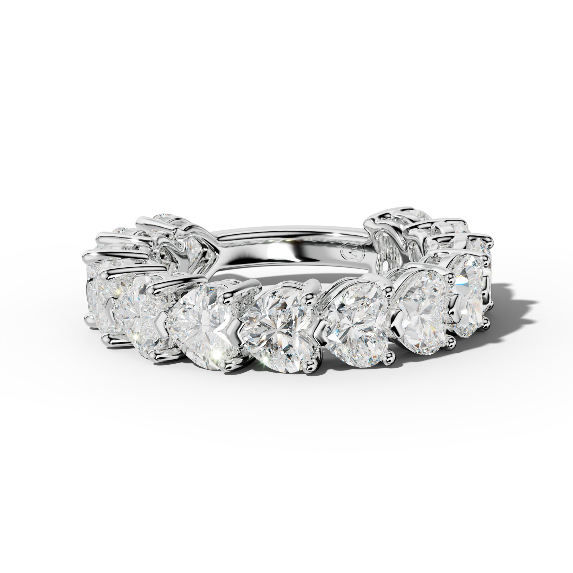 6.0 Carat East West Heart Diamond Anniversary Band
