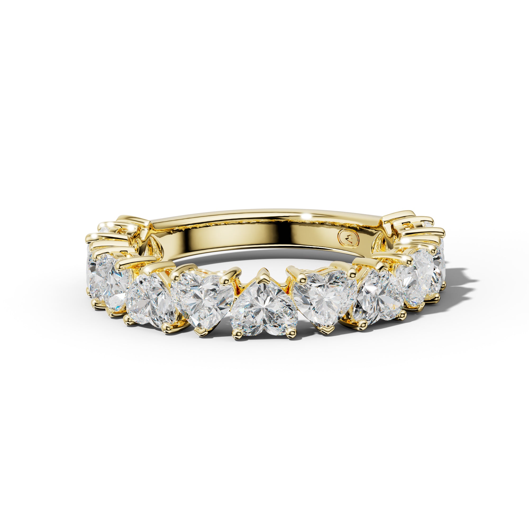 3.0 Carat Heart Shape Diamond Anniversary Band