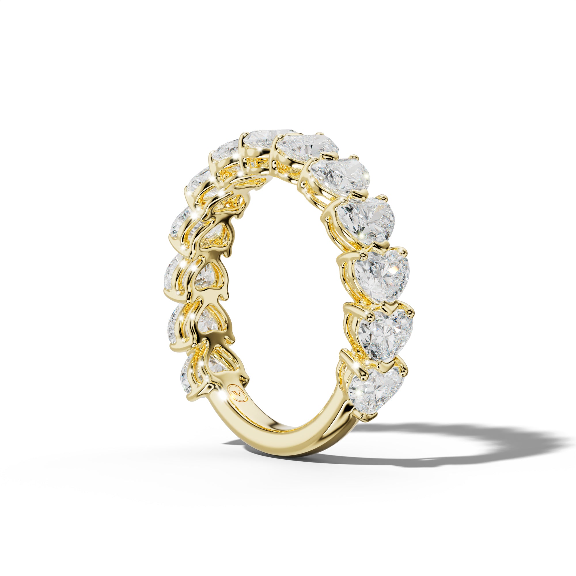 4.0 Carat East West Heart Diamond Anniversary Band