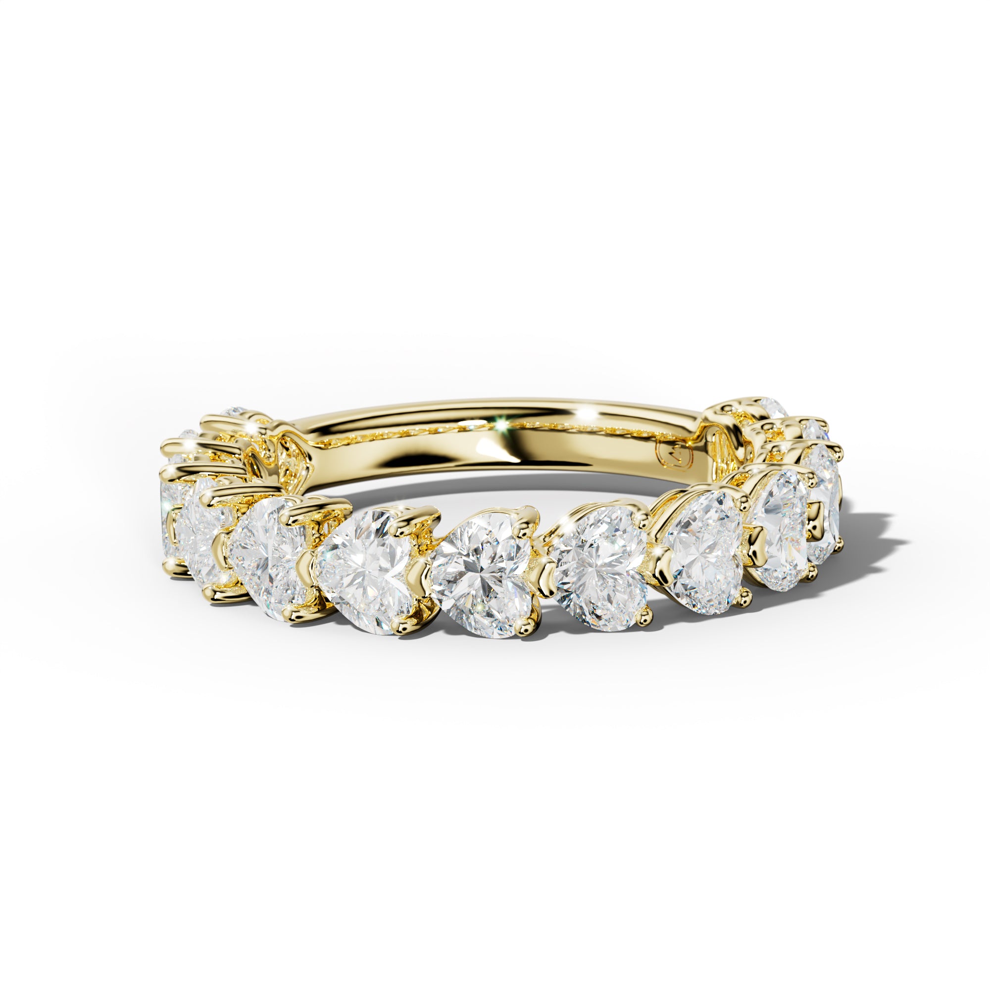 3.0 Carat East West Heart Diamond Anniversary Band