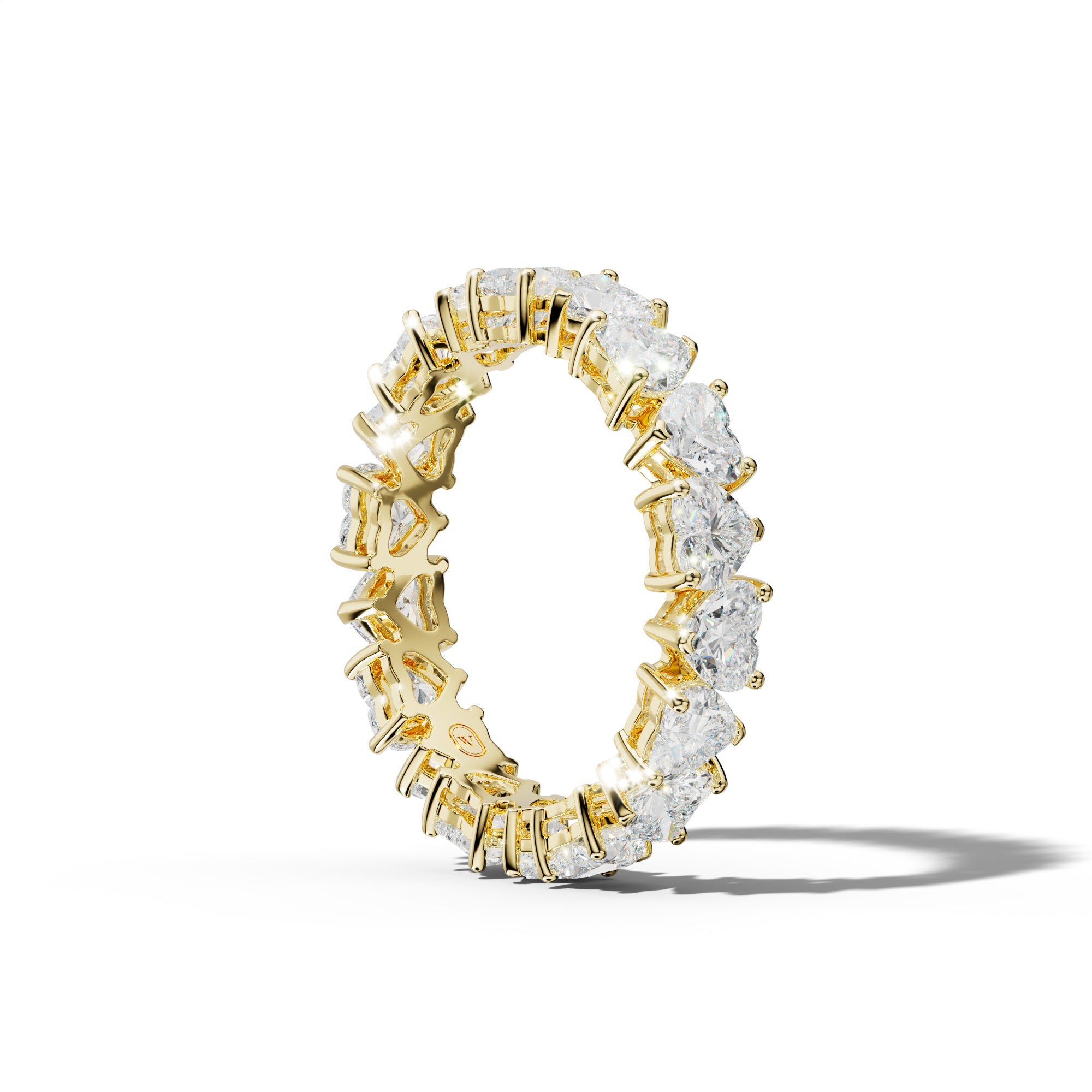 4.0 Carat Heart Shape Diamond Eternity Band