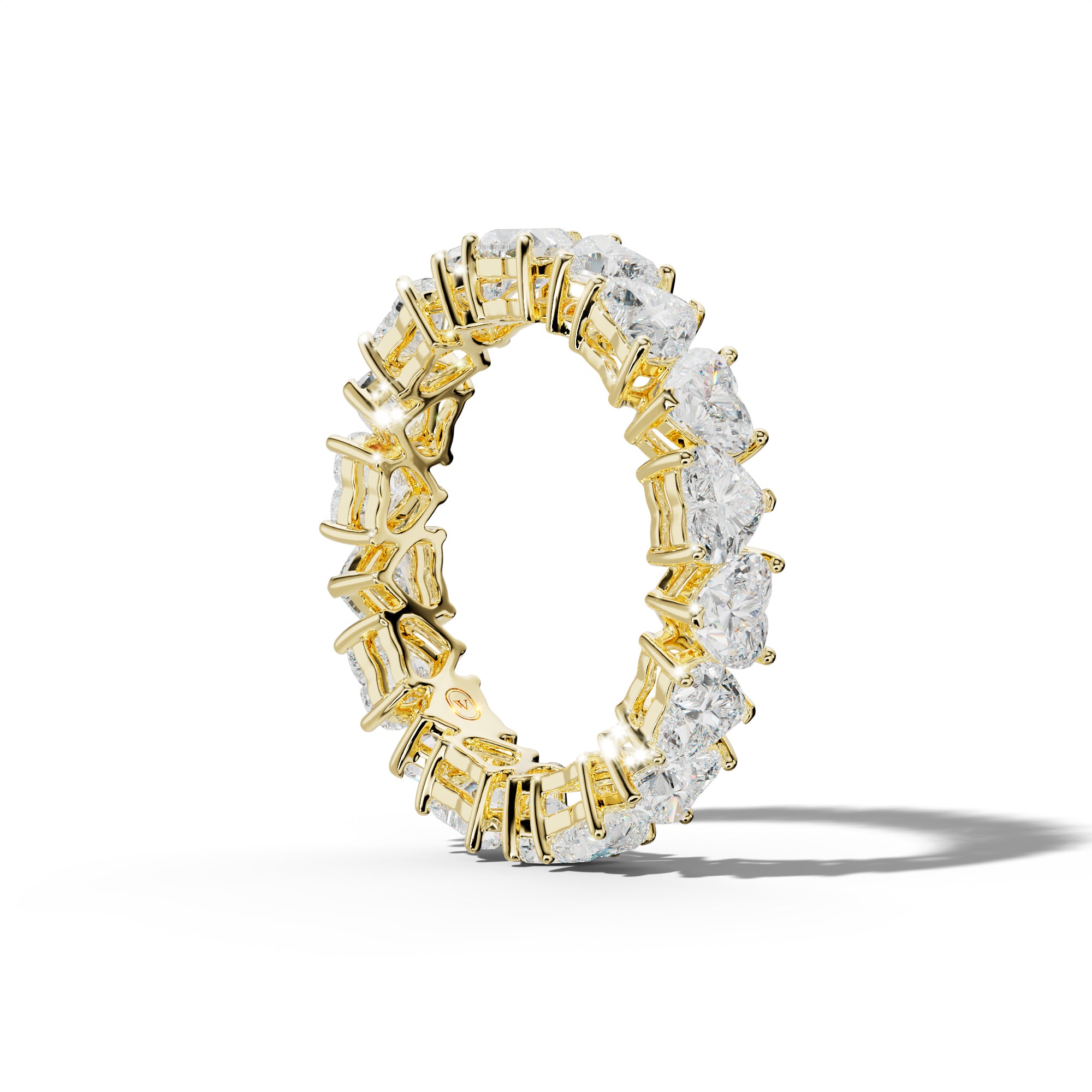 5.0 Carat Heart Shape Diamond Eternity Band