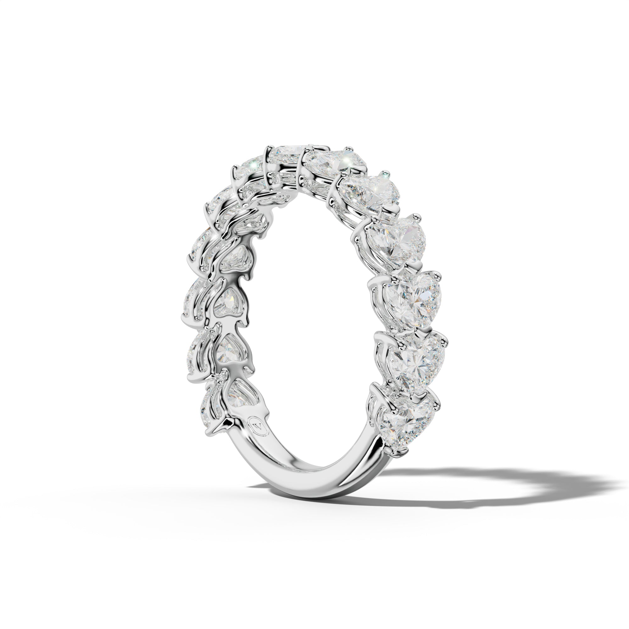 3.0 Carat East West Heart Diamond Anniversary Band