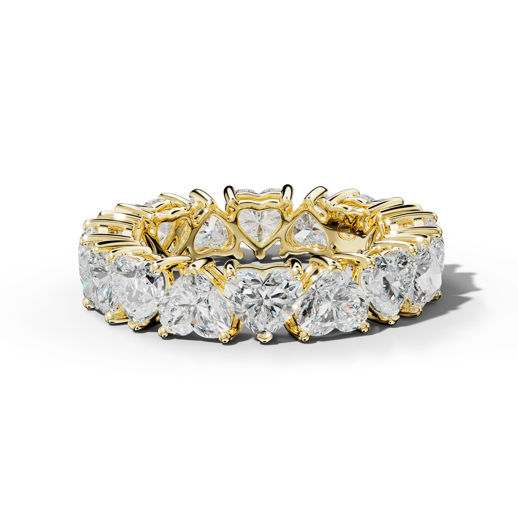 7.0 Carat Heart Shape Diamond Eternity Band