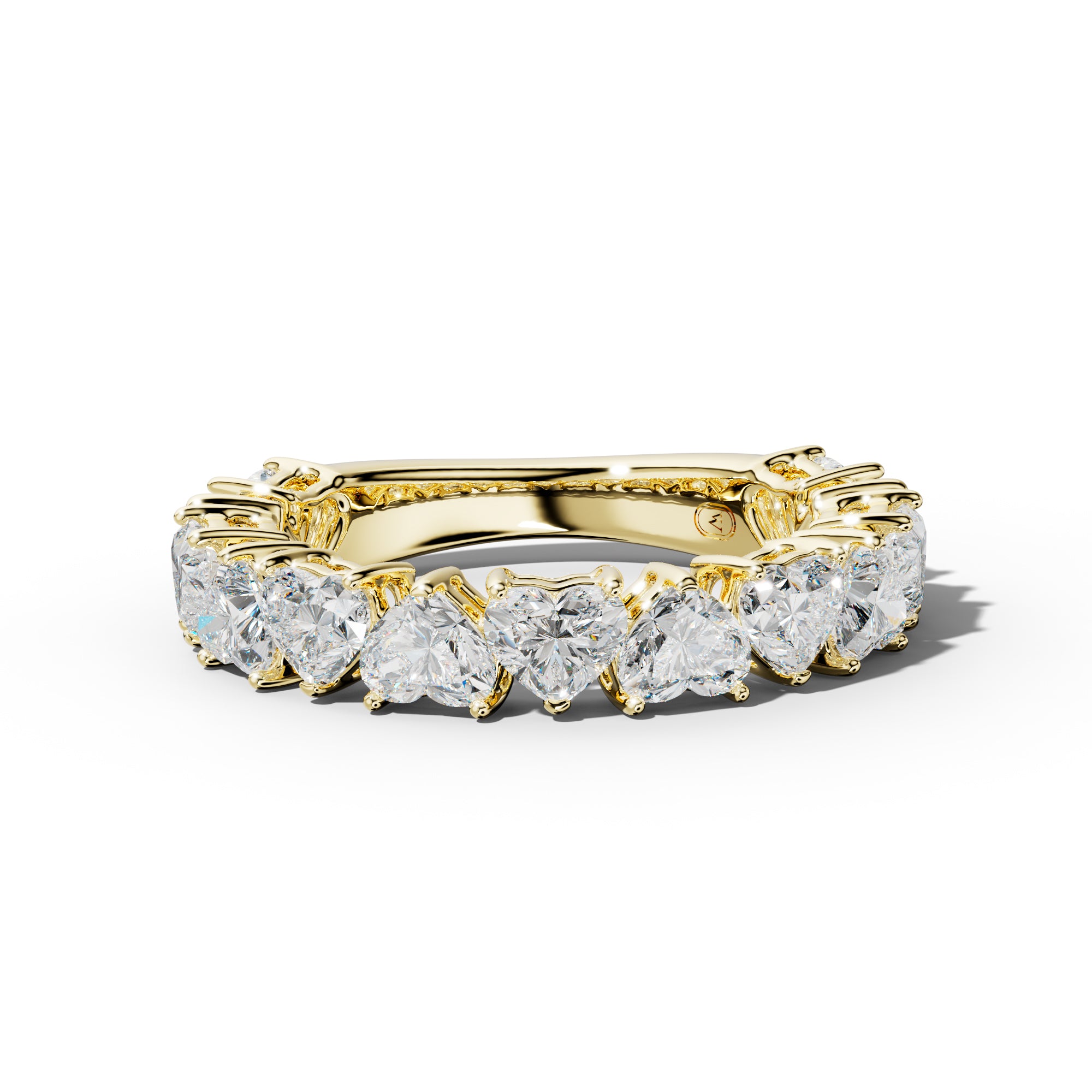 4.0 Carat Heart Shape Diamond Anniversary Band