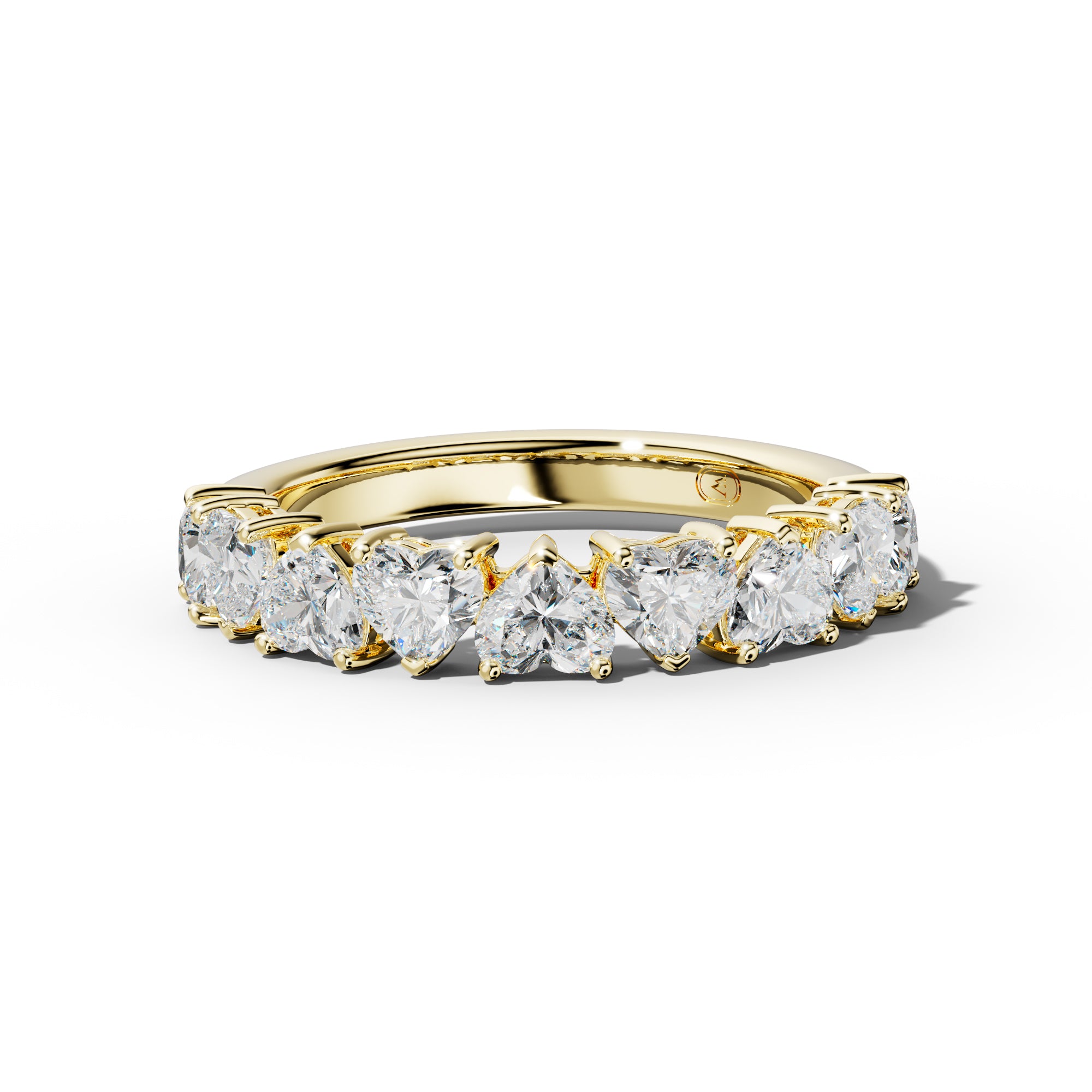 2.0 Carat Heart Shape Diamond Anniversary Band