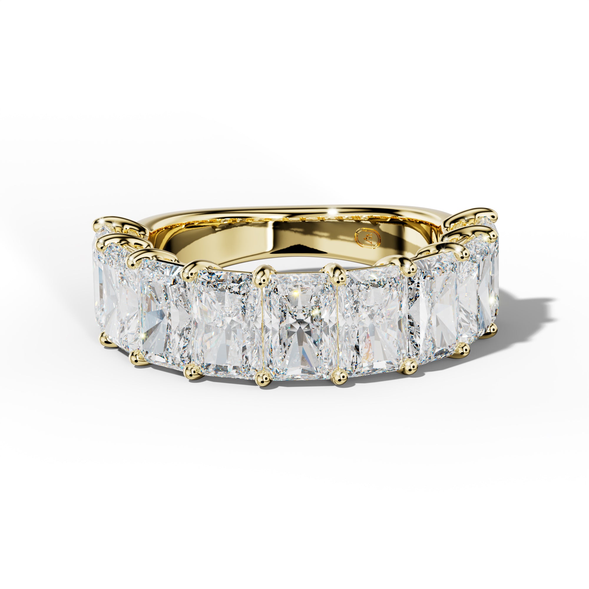 6.0 Carat Radiant Diamond Half Anniversary Band