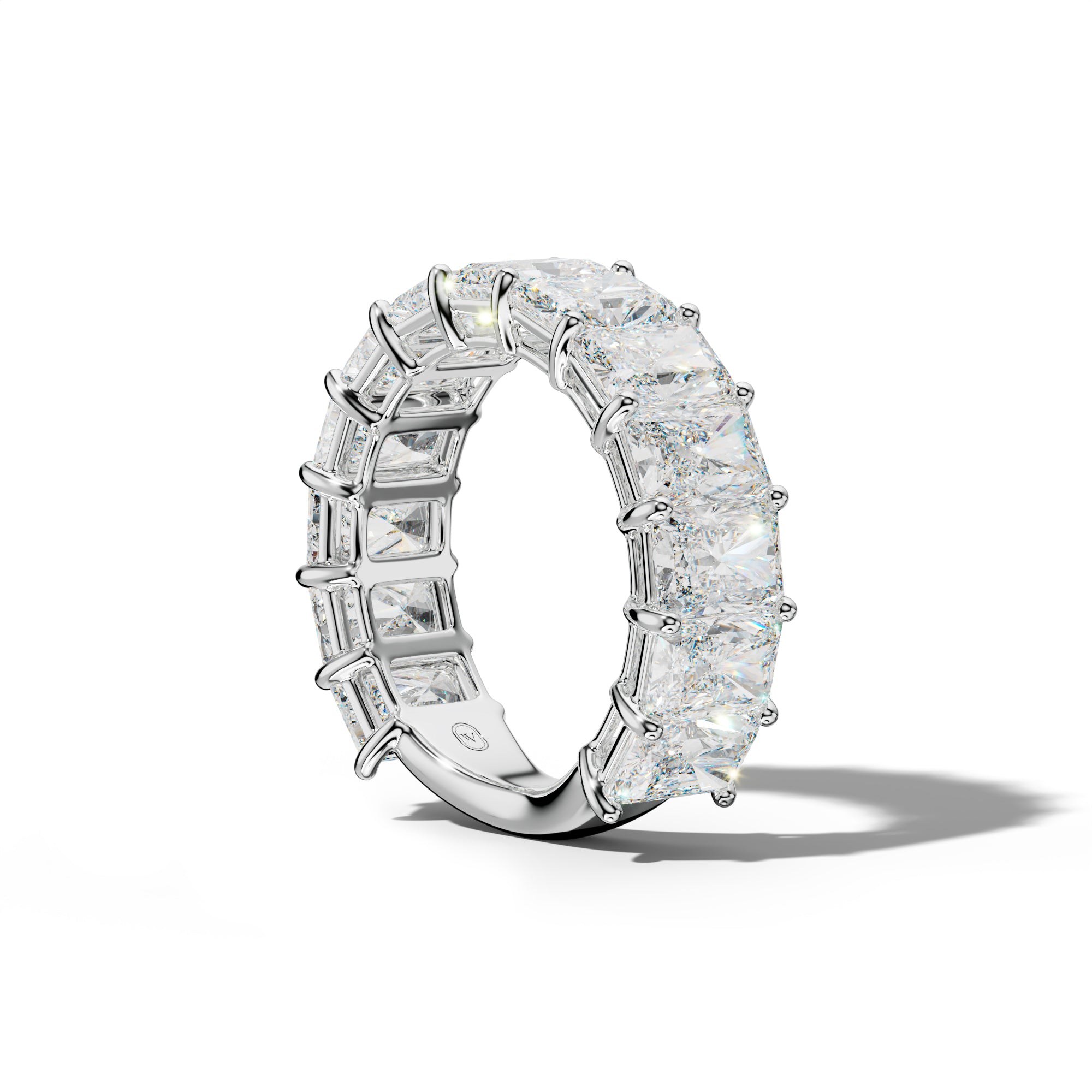 8.0 Carat Radiant Diamond 3/4 Anniversary Band