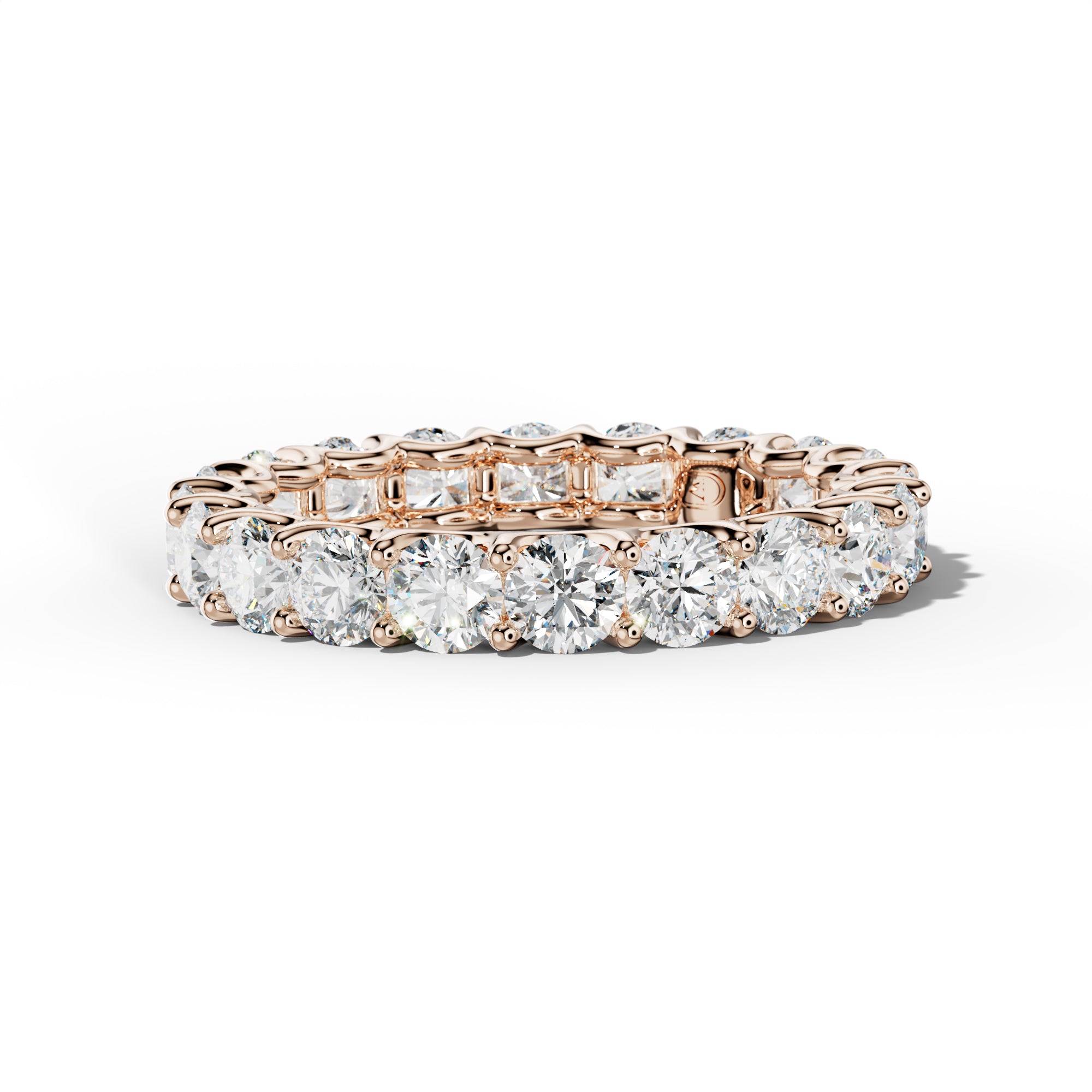3.0 Carat Round Diamond Eternity Band U Prong