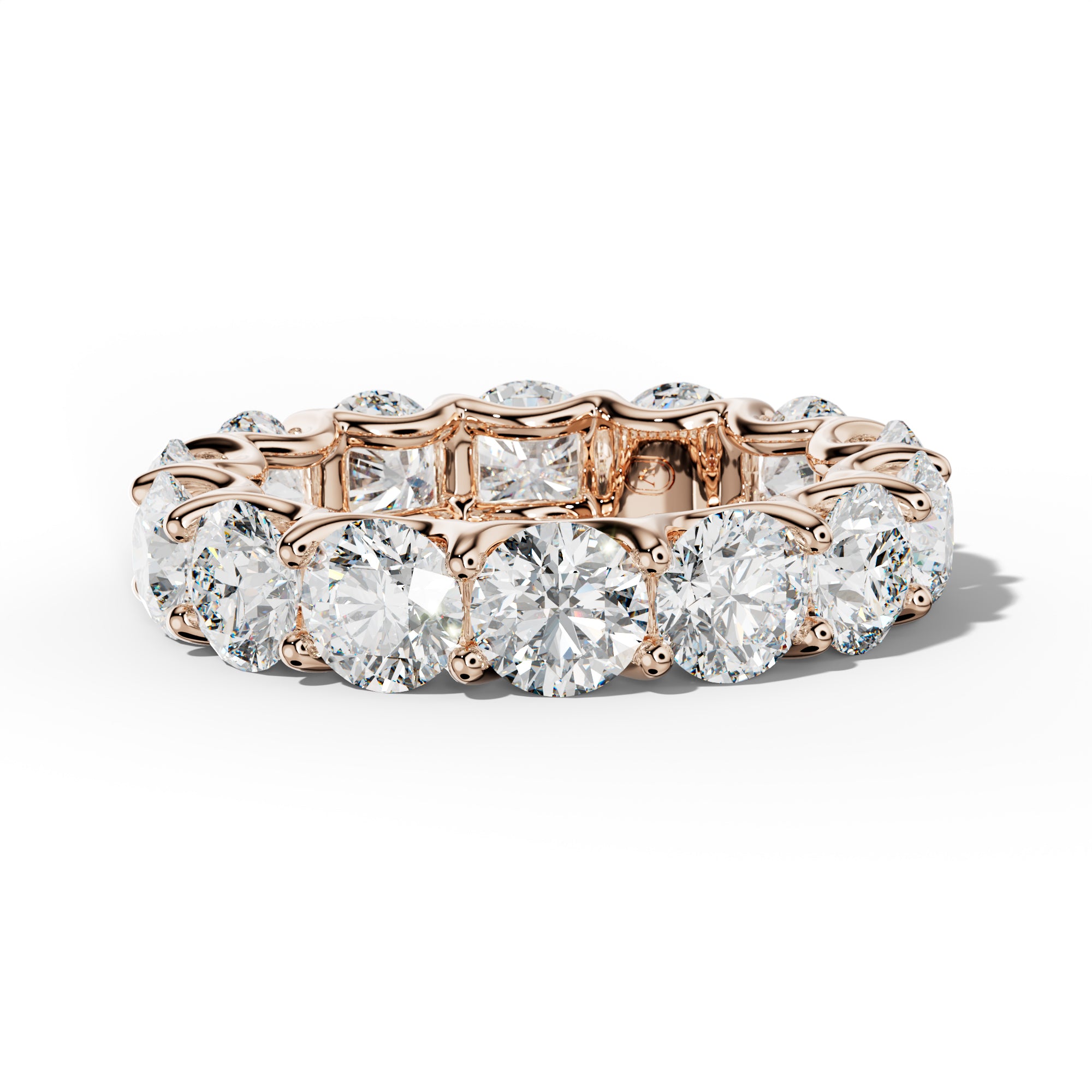 7.0 Carat Round Diamond Eternity Band U Prong