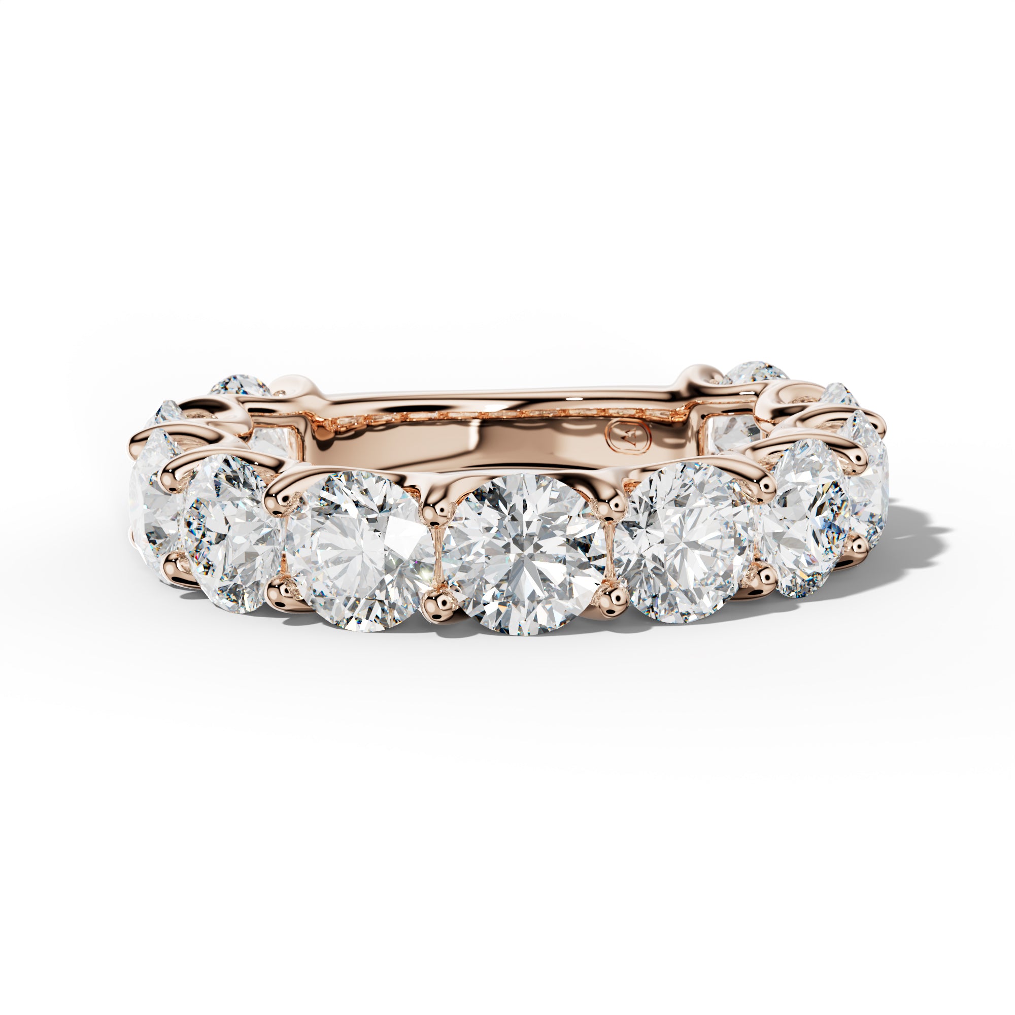6.0 Carat Round Diamond 3/4 Anniversary Band U Prong