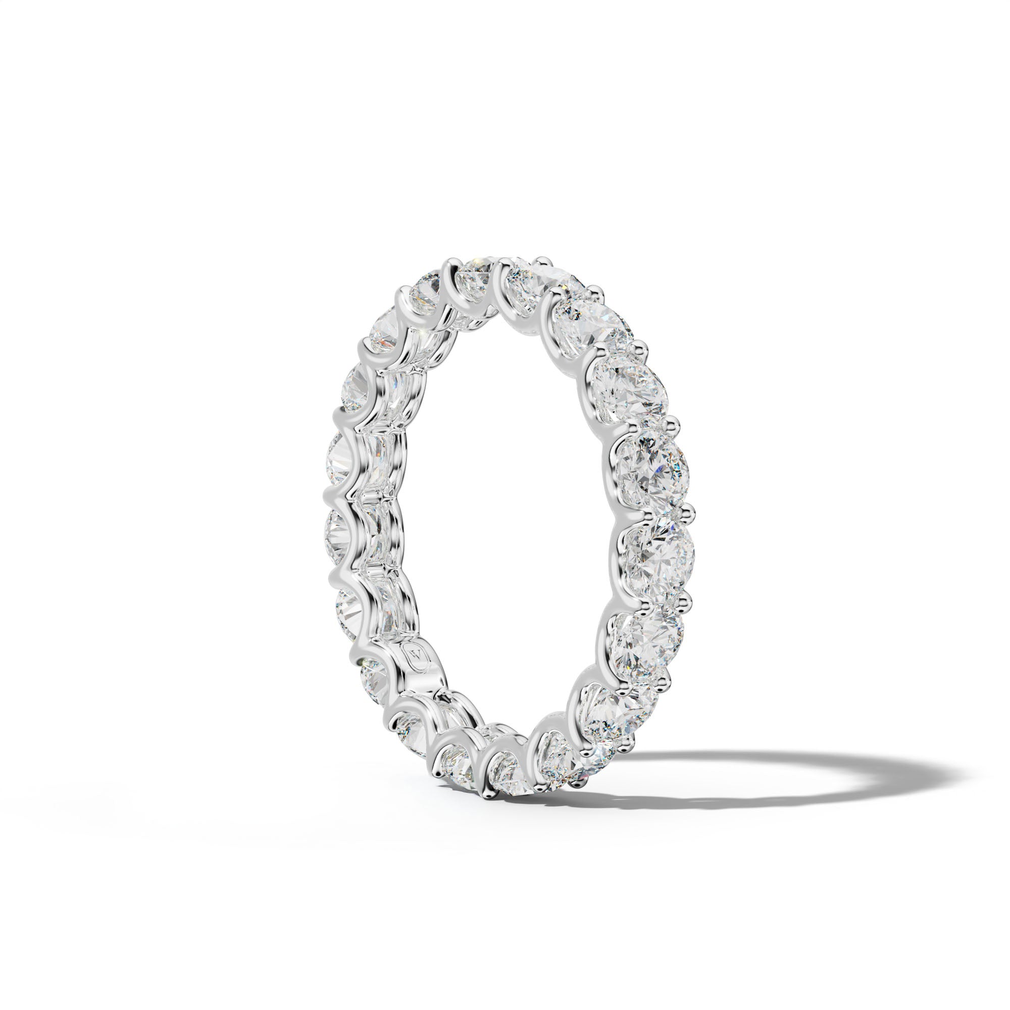 3.0 Carat Round Diamond Eternity Band U Prong